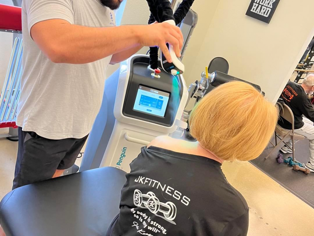 Patient receives localized cryotherapy